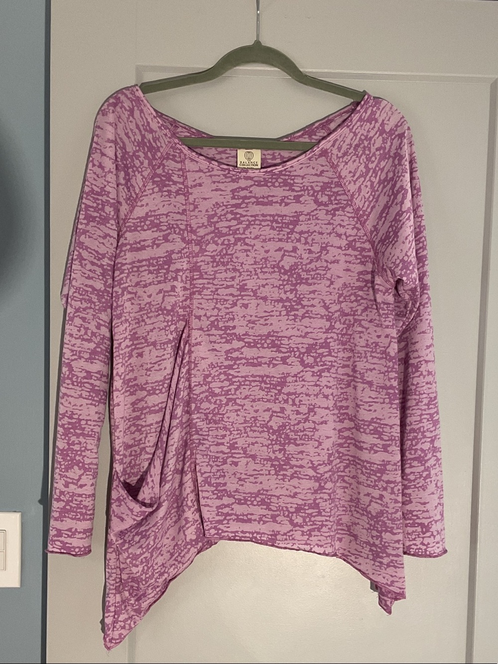 Balance collection  Lavender Patterned Lightweight tunic